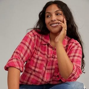 Pilcro Seamed Tunic Buttondown - XXS Petite - NWT